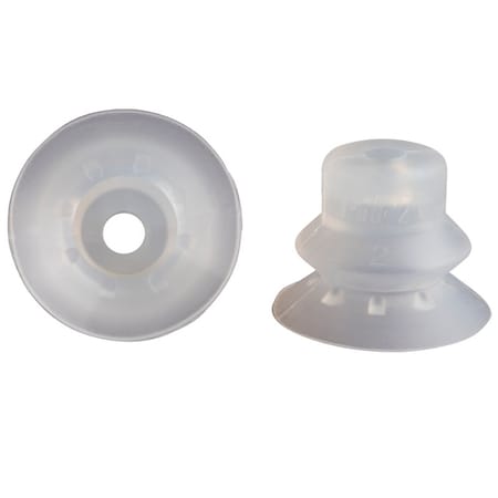 Fipa Bellows vacuum cup diam. 30 mm, Silicone transparent 23.030.141.2